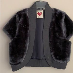 Derek Heart Cropped Jacket Size M